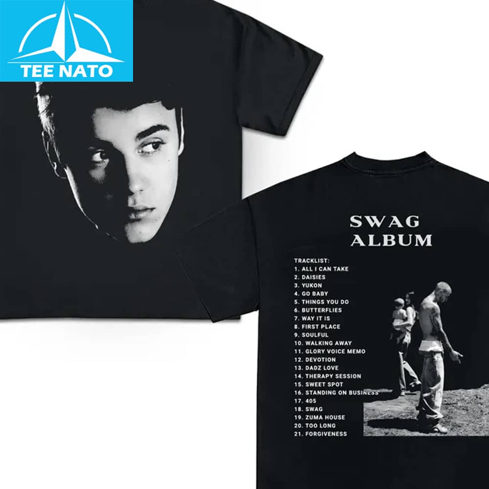 Justin Bieber Swag Album Tracklist Graphic Shirt