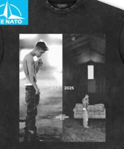 Justin Bieber Then and Now 2013 2025 Shirt3