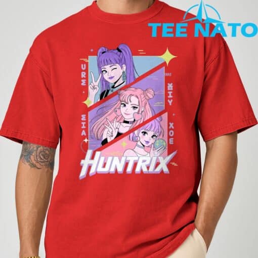 KPop Demon Hunters Huntrix Rumi Mira Zoey Huntrix Shirt - Image 8