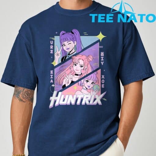 KPop Demon Hunters Huntrix Rumi Mira Zoey Huntrix Shirt - Image 9