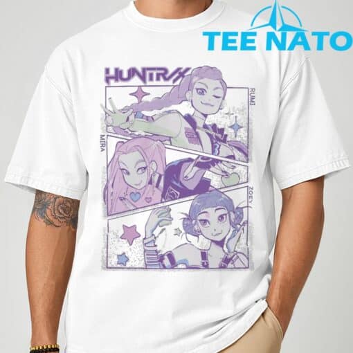 KPop Demon Hunters Huntrix Shirt Rumi Mira Zoey Huntrix Billboard Charts T-Shirt