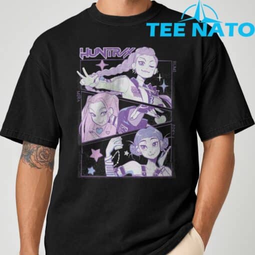 KPop Demon Hunters Huntrix Shirt Rumi Mira Zoey Huntrix Billboard Charts T-Shirt - Image 2