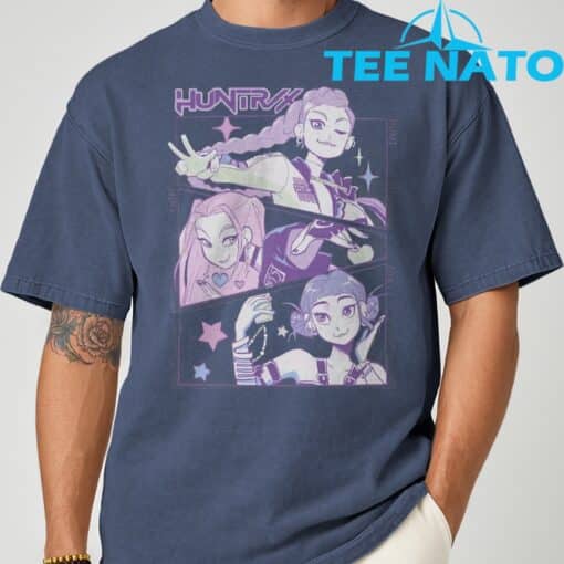 KPop Demon Hunters Huntrix Shirt Rumi Mira Zoey Huntrix Billboard Charts T-Shirt - Image 5