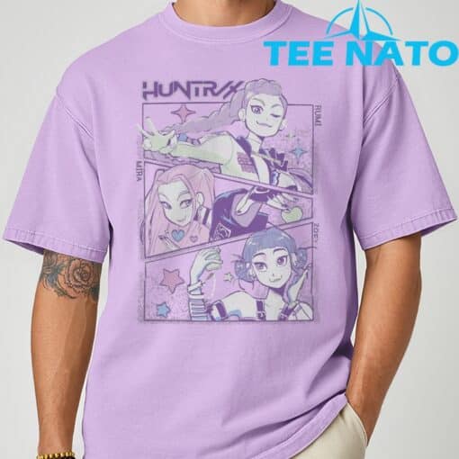 KPop Demon Hunters Huntrix Shirt Rumi Mira Zoey Huntrix Billboard Charts T-Shirt - Image 6
