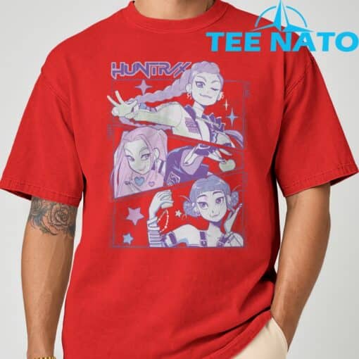 KPop Demon Hunters Huntrix Shirt Rumi Mira Zoey Huntrix Billboard Charts T-Shirt - Image 8