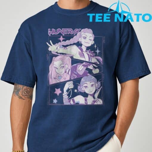 KPop Demon Hunters Huntrix Shirt Rumi Mira Zoey Huntrix Billboard Charts T-Shirt - Image 9