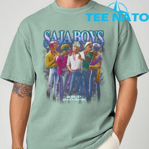 KPop Demon Hunters Saja Boys Heartthrob Officially Licensed T-Shirt - Image 3