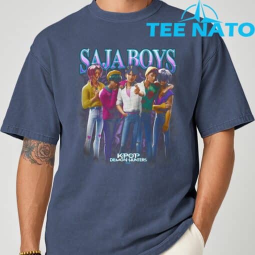 KPop Demon Hunters Saja Boys Heartthrob Officially Licensed T-Shirt - Image 5