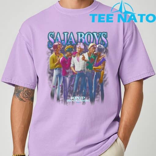 KPop Demon Hunters Saja Boys Heartthrob Officially Licensed T-Shirt - Image 6