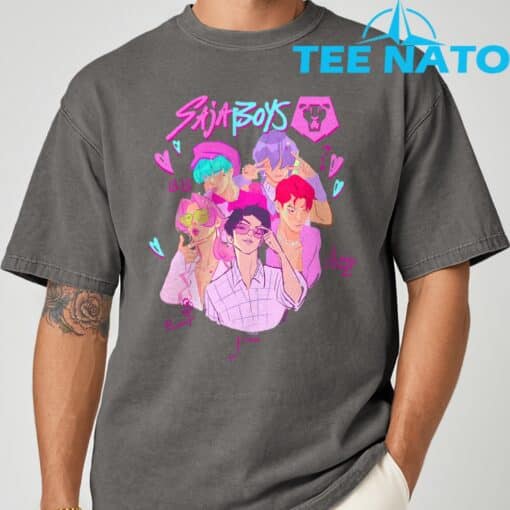 KPop Demon Hunters Saja Boys Heartthrob Officially Licensed T-Shirt - Image 3