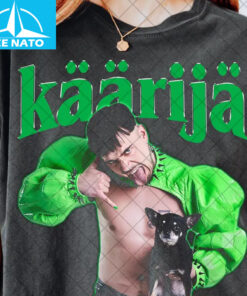 Kaarija Finnish Singer Rapper with Dog Shirt1
