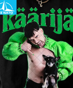 Kaarija Finnish Singer Rapper with Dog Shirt2