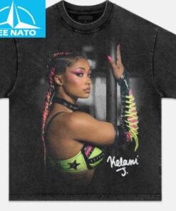 Kelani Jordan Neon Wrestling Attire Shirt1