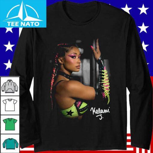 Kelani Jordan Neon Wrestling Attire Shirt - Image 2
