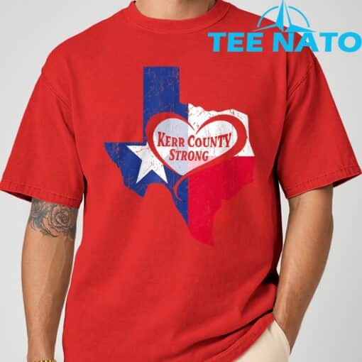 Kerr County Strong Texas Pray For Texas T-Shirt - Image 3