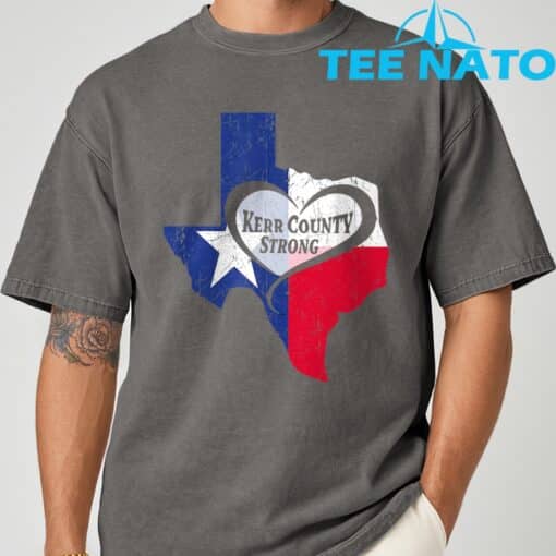 Kerr County Strong Texas Pray For Texas T-Shirt - Image 5