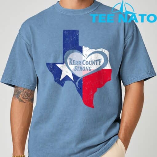 Kerr County Strong Texas Pray For Texas T-Shirt - Image 6