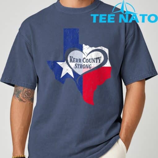 Kerr County Strong Texas Pray For Texas T-Shirt - Image 7