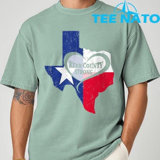Kerr County Strong Texas Pray For Texas T-Shirt - Image 8