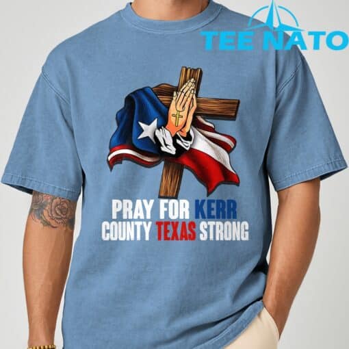Kerr County Strong Texas Strong Hear T-Shirt - Image 8