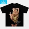 Kesha Flipping Off Gold Top Pop Music Shirt