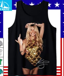 Kesha Flipping Off Gold Top Pop Music Shirt4