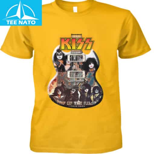 Kiss End Of The Road World Tour Guitar Graphic Shirt - Image 2