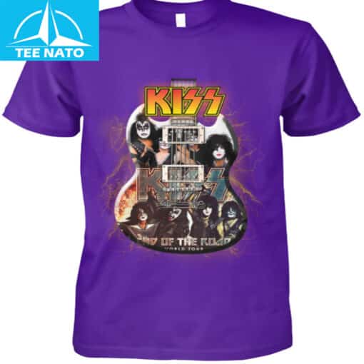 Kiss End Of The Road World Tour Guitar Graphic Shirt - Image 3