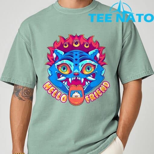 Kpop Demon Hunter HELLO FRIEND T-Shirt - Image 3