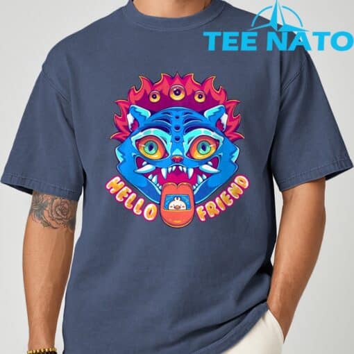 Kpop Demon Hunter HELLO FRIEND T-Shirt - Image 5