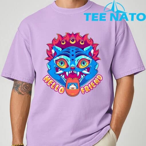 Kpop Demon Hunter HELLO FRIEND T-Shirt - Image 6