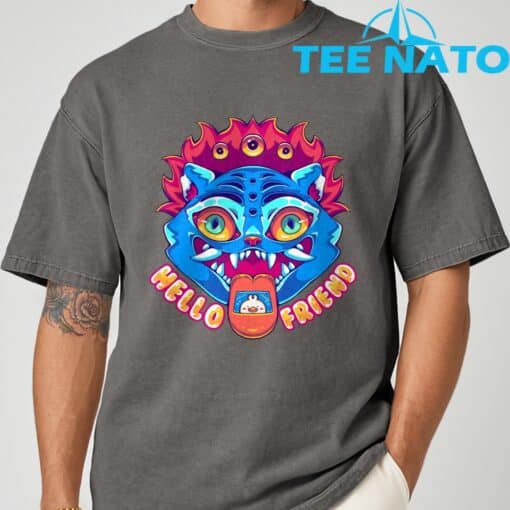 Kpop Demon Hunter HELLO FRIEND T-Shirt - Image 7