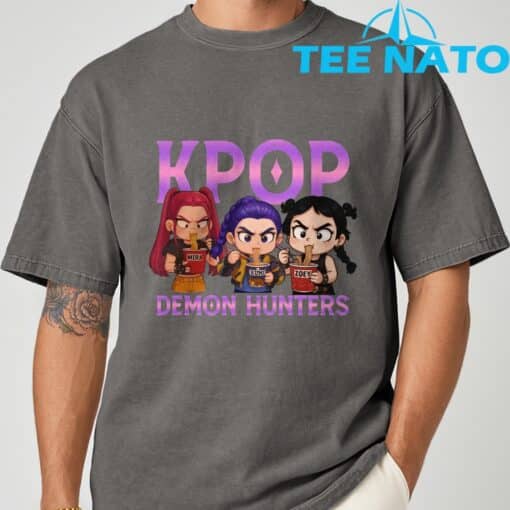 Kpop Demon Hunters Inspired, CHIBI T-Shirt - Image 4