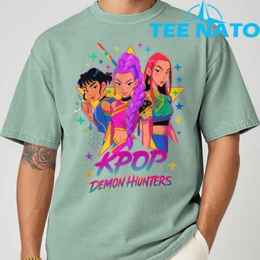 Kpop Demon Hunters Inspired, Pop Art T-Shirt - Image 4