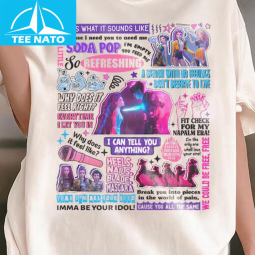 Kpop Demon Hunters Lyrics Shirt - Image 2
