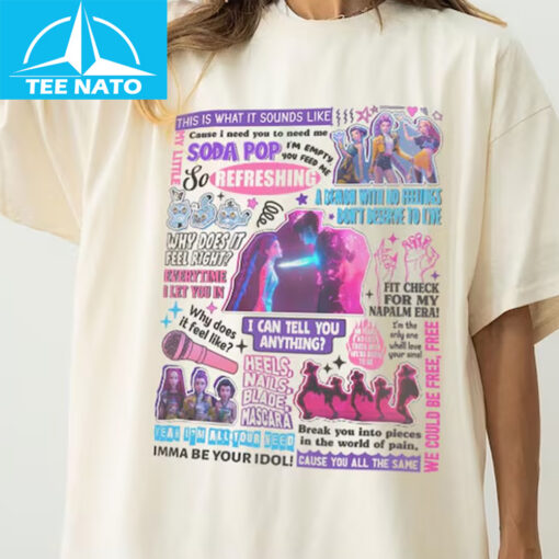 Kpop Demon Hunters Lyrics Shirt - Image 3