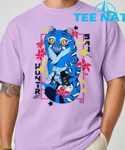 Kpop Demon Saja Huntrix Blue Tiger And Bird T Shirt 6