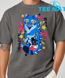 Kpop Demon Saja Huntrix Blue Tiger And Bird T Shirt 7