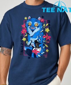 Kpop Demon Saja Huntrix Blue Tiger And Bird T Shirt 9