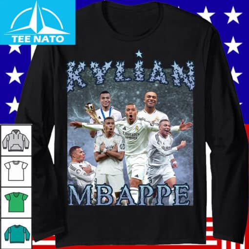 Kylian Mbappe Football Player Graphic Shirt - Image 3