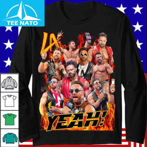 LA Knight Wrestling Collage Shirt - Image 3
