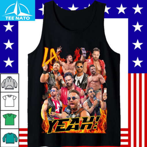 LA Knight Wrestling Collage Shirt - Image 5