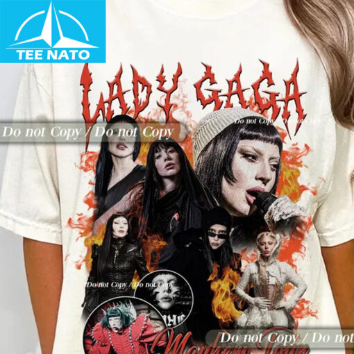 Lady Gaga The Mayhem Ball Concert Photo Collage Shirt - Image 3