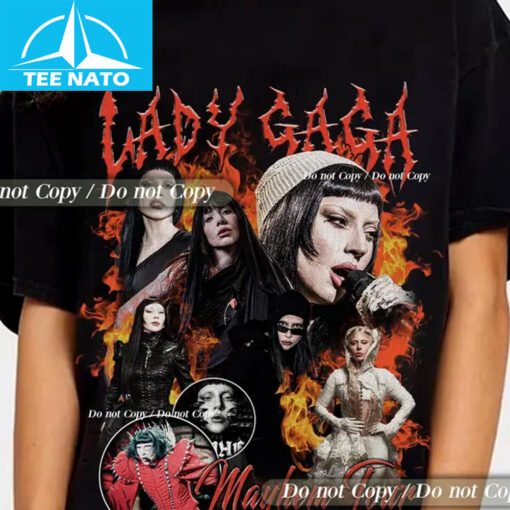 Lady Gaga The Mayhem Ball Concert Photo Collage Shirt - Image 2