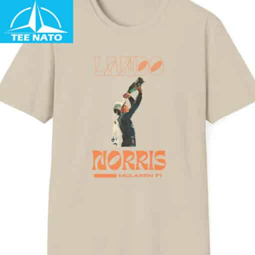 Lando Norris F1 Formula One Racing McLaren Retro Shirt - Image 2