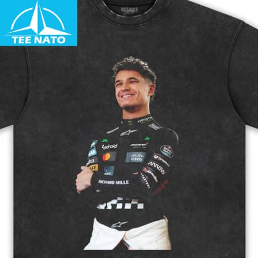 Lando Norris F1 Racing Driver Shirt - Image 4