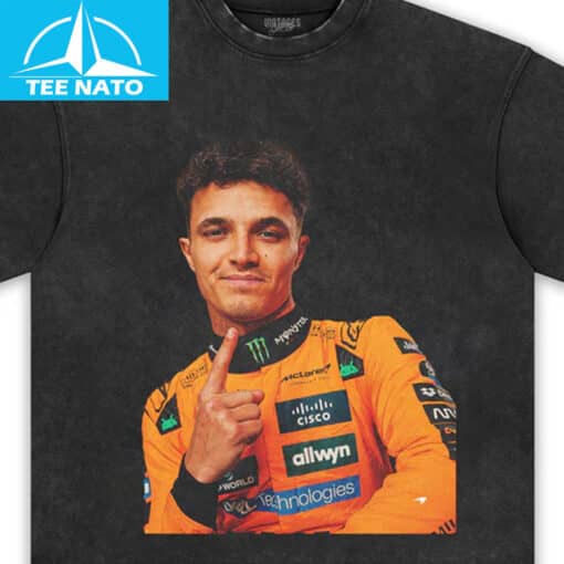 Lando Norris Thumbs Up Racing Driver Shirt - Image 4