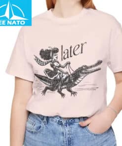 Later Alligator Riding Woman Shirt2