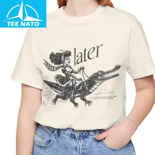 Later Alligator Shirt being worn