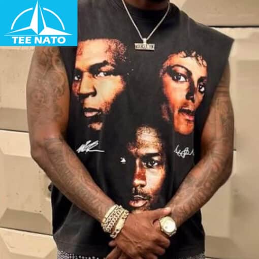 Legends Mike Tyson Michael Jackson Michael Jordan Signatures Shirt - Image 2